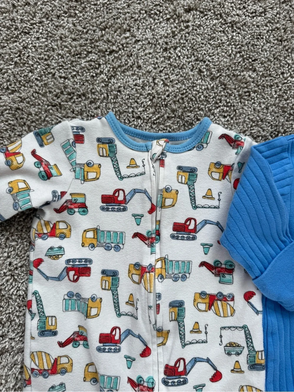 Baby Boy Sleeper Bundle 0-3 Months Mixed Print One-Piece Footies Set 7 Piece Lot